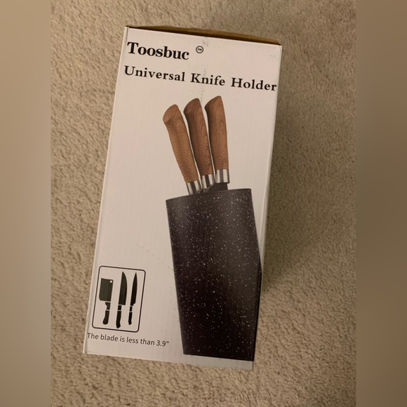 Toosbuc Universal Knife Block Knife Holder (Black Snow Color) - Picture 3 of 7